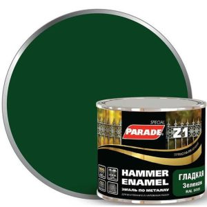 Эмаль по металлу Parade Special Z1 гладкая RAL 6005 Л-С зеленая 0,45 л