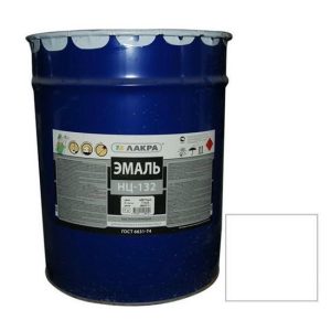 Эмаль Лакра НЦ-132 глянцевая белая 17 кг