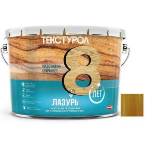Средство для защиты древесины Текстурол Лазурь 14007 Дуб 10 л