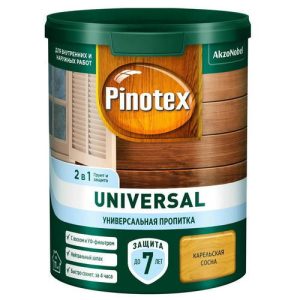 Пропитка 2 в 1 Pinotex Universal карельская сосна 0,9 л