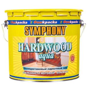 Лак Symphony Harwood Aqua шелковисто-матовый 1/0,9 л