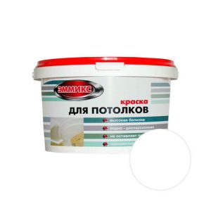 Краска ЭММИКС для потолков Белый 3 кг