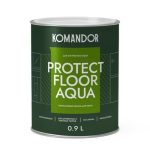 Эмаль KOMANDOR Protect Floor Aqua для пола база А 0,9 л белая