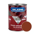 Грунт-эмаль SKLADNO Красно-коричневый 0,8 кг