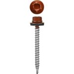 STAYER 35 х 4.8 мм, 1800 шт., RAL 3003 рубиново-красный, саморезы СКД кровельные для деревянной обрешетки Master