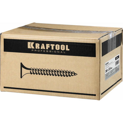 KRAFTOOL 30 х 3.5 мм, 6500 шт., СГМ саморезы гипсокартон-металл — изображение 2