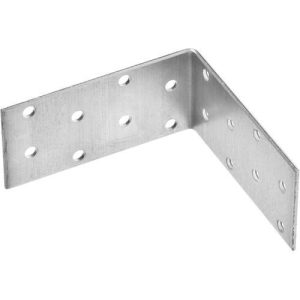 ЗУБР УКР-2.0, 40 x 80 x 80 x 2 мм, цинк, равносторонний крепежный уголок