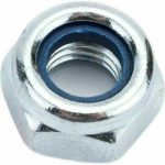 Гайка оцинкованная Креп-комп DIN985 с контрящим кольцом М4 100 шт