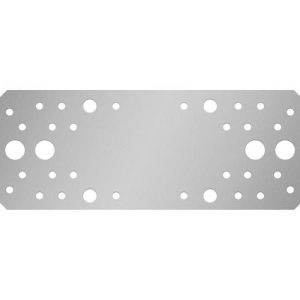 ЗУБР КП-2.5, 200 x 80 x 2.5 мм, цинк, крепежная пластина