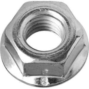 ЗУБР DIN 6923 с фланцем, M8, 6 шт, кл. пр. 8 оцинкованная гайка