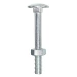 Болт мебельный Stinger с гайкой, оцинкованный, DIN 603 М10х50 (2 шт)
