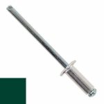 Заклепка DIN 7337 вытяжная стандартный бортик, AL (mg 2.5%)/ST, RAL 6005 M4.8х12