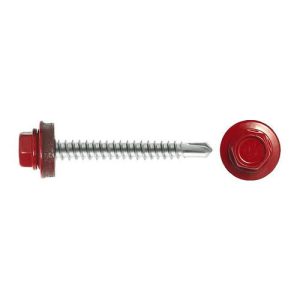 Саморез кровельный SWFS Premium RAL-3003 ZP 4,8х51 (200 шт) круглый конт-р