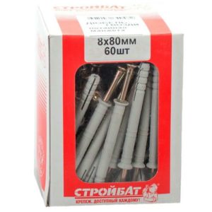 Дюбель-гвоздь 8х 80 пот (60 шт)/СтройБат