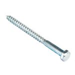 Болт сантехнический DIN 571 8х 90 (белый цинк 20 шт)