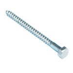Болт сантехнический DIN 571 6х 60 (белый цинк 40 шт)
