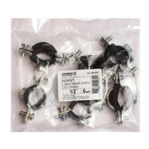 Хомут с винт.крепл. 1/2" (20-24 мм) (6 шт)