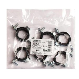 Хомут с винт.крепл. 3/4" (25-28 мм) (6 шт)