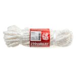 Канат полипр.крученый 8 мм (белый 15 м)
