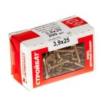 Саморезы для монт.окон желт.цинк с буром 3,9х25 (200 шт)