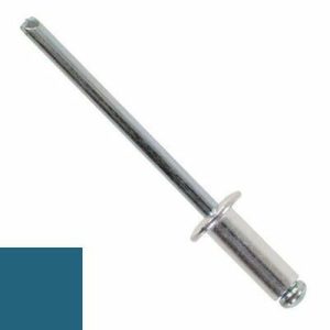 Заклепка DIN 7337 вытяжная стандартный бортик, AL (mg 2.5%)/ST, RAL 5009 M3.2х10