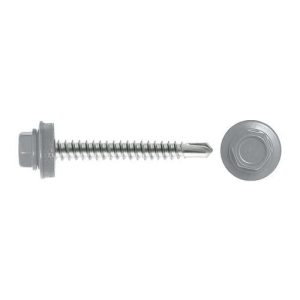 Саморез кровельный SWFS Premium RAL-7004 ZP 4,8х28 (300 шт) круглый конт-р