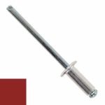 Заклепка DIN 7337 вытяжная стандартный бортик, AL (mg 2.5%)/ST, RAL 3011 M3.2х8