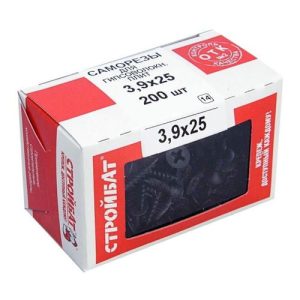 Саморезы для гипсоволокнистых плит 3,9х25 (200 шт)