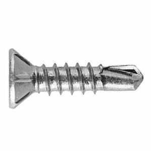 Саморез оконный со сверлом, потайной головкой и насечками 3,9x38