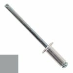 Заклепка DIN 7337 вытяжная стандартный бортик, AL (mg 2.5%)/ST, RAL 7004 M3.2х8