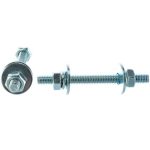 Штанга усил. DIN 976 М10х100 2 шт компл. DIN934, DIN127, DIN9021 (белый цинк 2 шт)