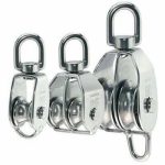 Блок двойной с металлическим диском и вертлюгом 40 (1 1/2")