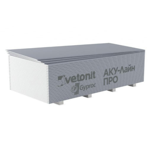 Гипсокартон Vetonit Aku-Line УК ГСП-D 2000х1200х12,5 мм — изображение 2