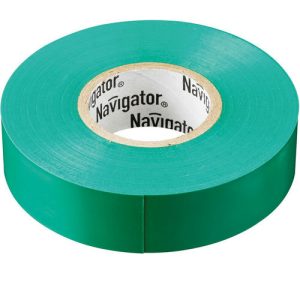 Изолента ПВХ Navigator NIT-A19-20/G зеленая 19 мм 20 м