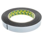 Лента клейкая Fit 11793 двухсторонняя черная 25 мм 5 м