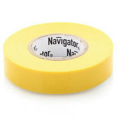 Изолента ПВХ Navigator NIT-B15-20/Y желтая 15 мм 20 м