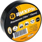 Изолента ПВХ Вихрь 73/3/3/1 15 мм черная 10 м