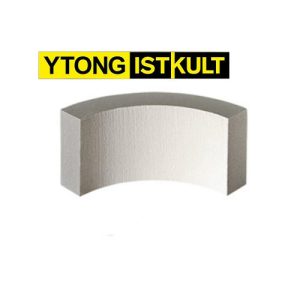 Блок газобетонный дугообразный 600/500*100*250мм В3,5 D500кг/м3 Ytong