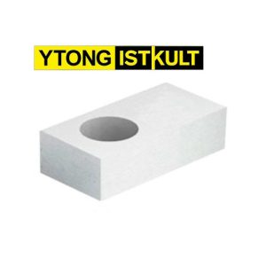 Блок газобетонный О-блок 1-пустотный 500*250*250 1d=160мм В3,5 D500кг/м3 Ytong