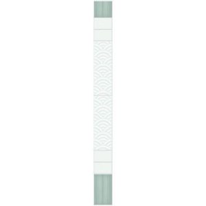 Стеновая панель ПВХ Novita Light фриз 3D Ирис Грин добор 2700х250 мм