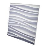 Дизайнерская 3D панель из гипса Artpole Silk 2 600х600 мм