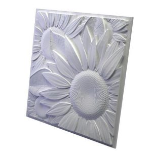 Дизайнерская 3D панель из гипса Artpole Sunflower 500х500 мм