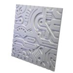 Дизайнерская 3D панель из гипса Artpole EX-Machina B 600х600 мм
