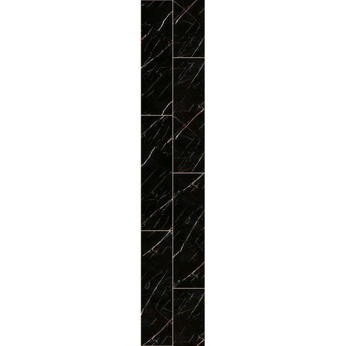 Панель стеновая ПВХ Панельпласт Ultra Marble Black motion 2700х250х8 мм