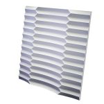 Дизайнерская 3D панель из гипса Artpole Ruffle 600х600 мм
