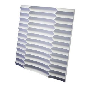 Дизайнерская 3D панель из гипса Artpole Ruffle 600х600 мм