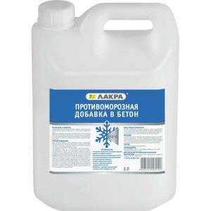 Добавка противоморозная для бетона Лакра 5 л