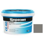 Затирка цементная Ceresit CE 40 Aquastatic Антрацит 2 кг