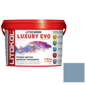 Затирка цементо-полимерная для швов Litokol Luxury Evo LLE.360 Сизая 2 кг