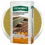 Раствор кладочный Основит Брикформ МС11/1 желтый 25 кг